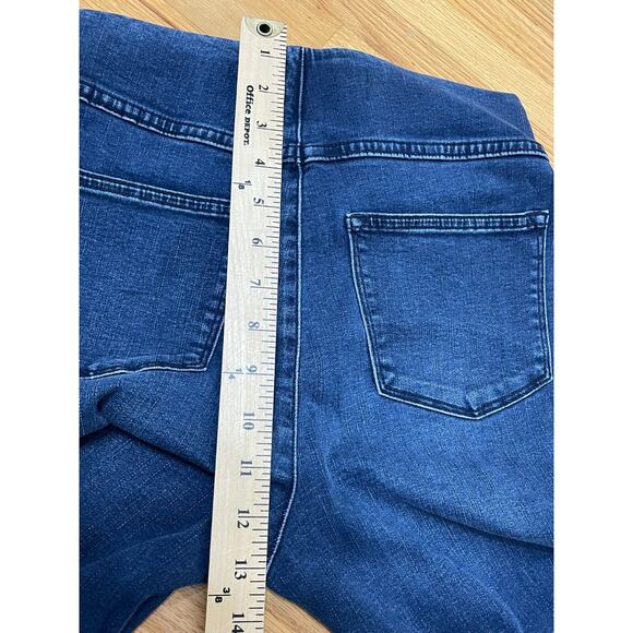 Soft Surrounding Jean Women's S Blue Denim Dark Wash 5-Pockets Faded Tapered Leg - Picture 5 of 8